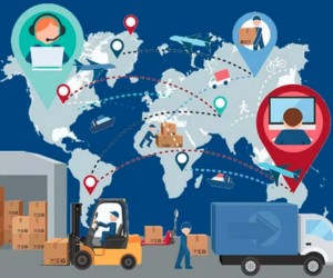 Door-to-door delivery of imported goods